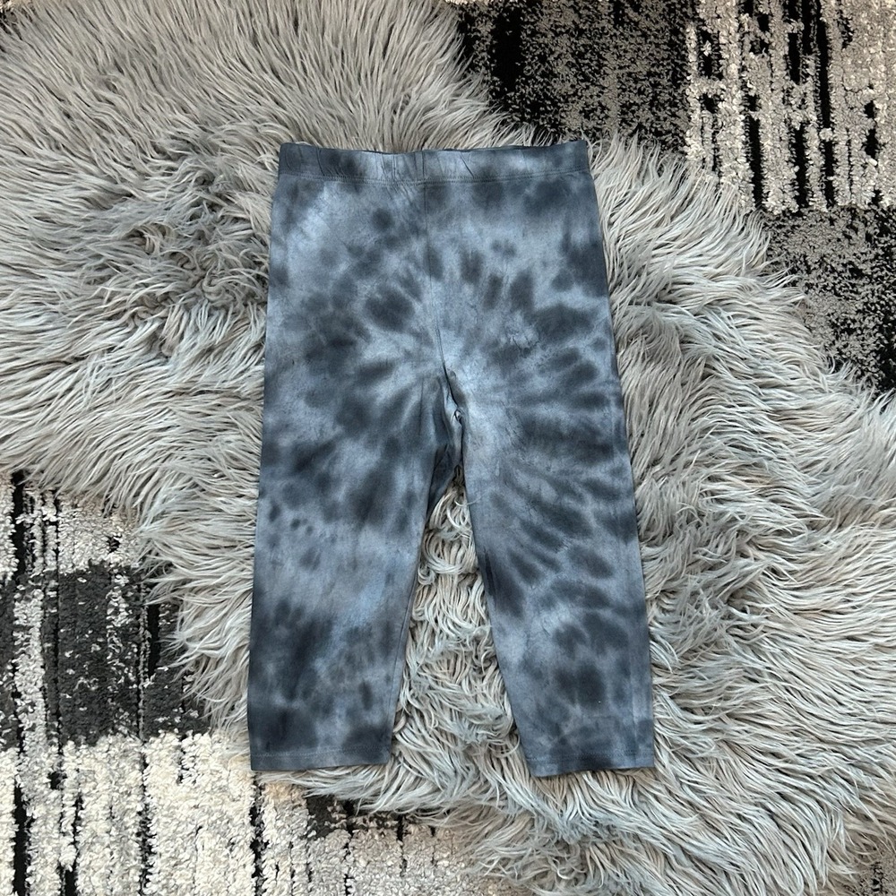 Miki Miette Basics Girls Tie Dye Blue High Waisted Biker Shorts Size 8Y